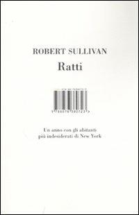 Ratti. Un anno con gli abitanti più indesiderati di New York - Robert Sullivan - copertina
