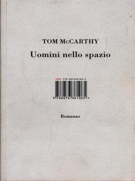 Uomini nello spazio - Tom McCarthy - copertina