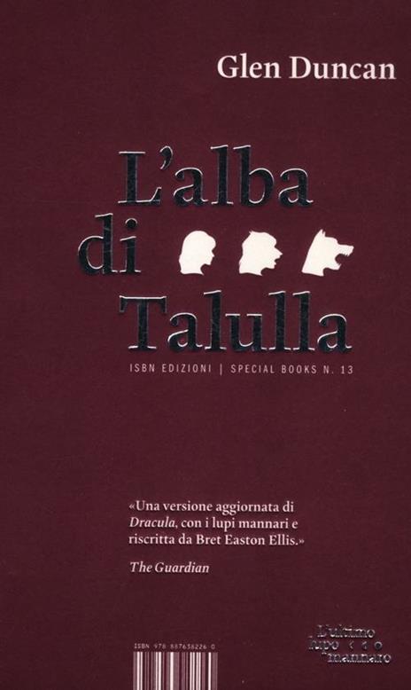 L'alba di Talulla - Glen Duncan - copertina