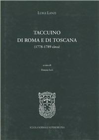 Taccuini di Roma e Toscana - Luigi Lanzi - copertina