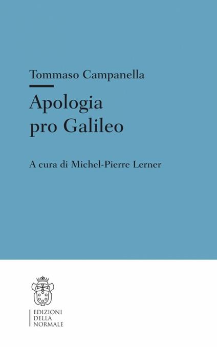 Apologia pro Galileo - Tommaso Campanella - copertina