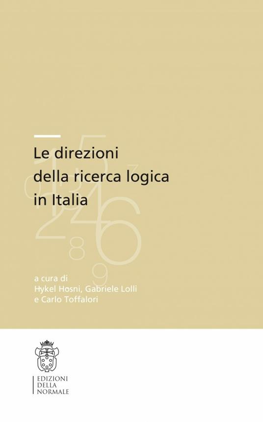 Le direzioni della ricerca logica in Italia - copertina
