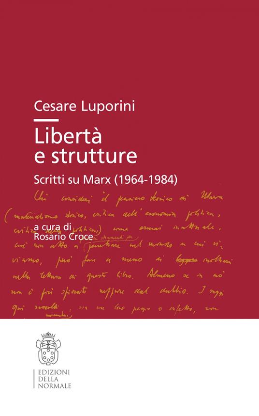 Libertà e strutture. Scritti su Marx (1964-1984) - Cesare Luporini - copertina