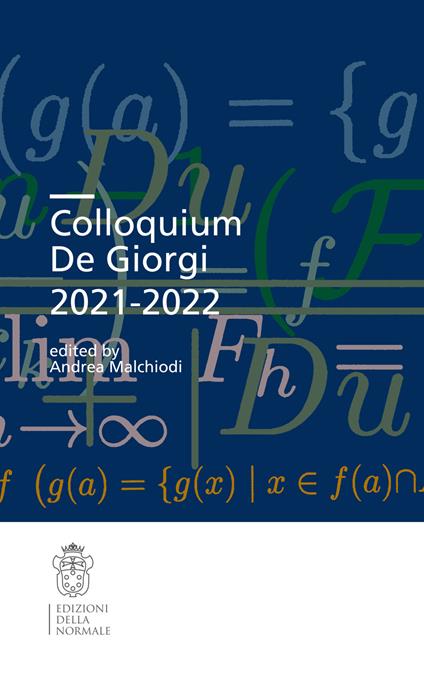 Colloquium De Giorgi 2021-2022 - copertina