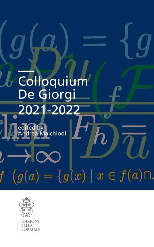 Colloquium De Giorgi 2021-2022 - copertina