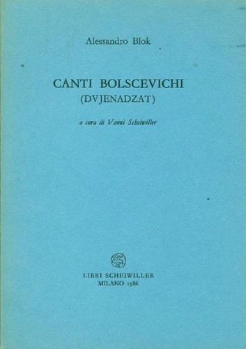 Canti bolscevichi (dvjenadzat) - Aleksandr Blok - copertina