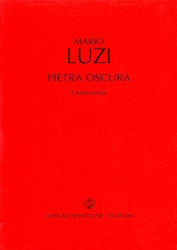 Pietra oscura - Mario Luzi - copertina