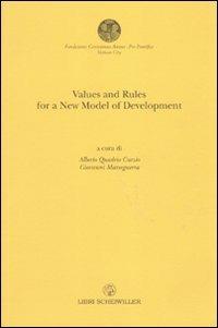 Values and rules for a new model of development - copertina