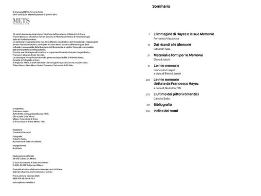 Le mie memorie. Francesco Hayez - 2