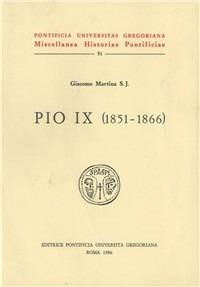Pio IX (1851-1866) - Giacomo Martina - copertina