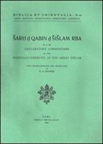 Sarh d Qabin d Sislam Rba (D.C.38). Explanatory commentary on the marriage ceremony of the great sislam