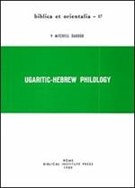 Ugaritic-Hebrew Philology