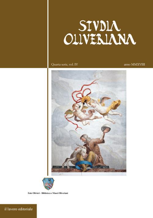 Studia Oliveriana. Quarta serie. Vol. 4 - copertina