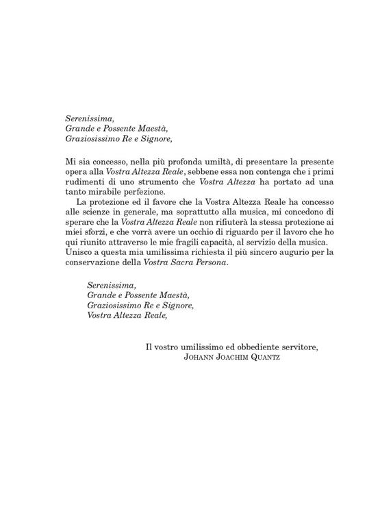 Saggio di un metodo per suonare il flauto traverso-La vita di Herr J. J. Quantz narrata da lui medesimo - Johann Joachim Quantz - 2