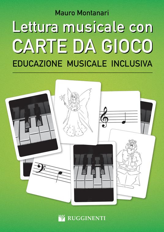 Lettura musicale con carte da gioco per pianoforte. Con Carte - Mauro Montanari - copertina