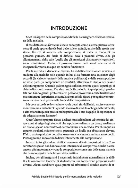 Armonizzare la melodia. Manuale per l'apprendimento progressivo delle tecniche di armonizzazione - Fabrizio Bastianini - 2