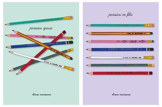 Pensieri sparsi-Pensieri in fila - copertina