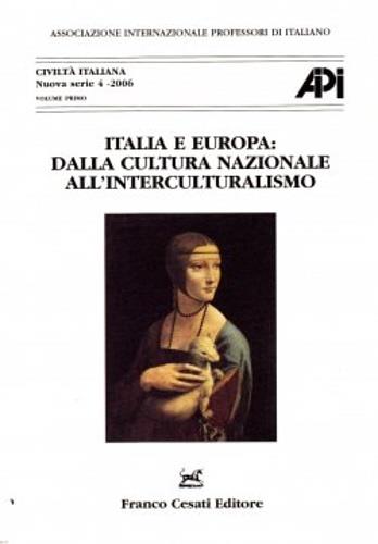 Italia e Europa: dalla cultura nazionale all'intrerculturalismo. Atti del 16° Congresso AIPI (Cracovia, 26-29 agosto 2004) - copertina