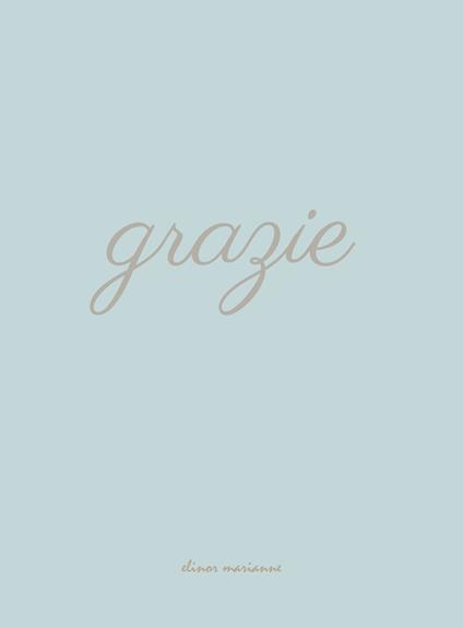 Grazie. Quaderno - copertina