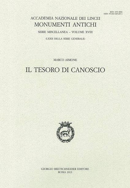 Il tesoro di Canoscio - Marco Aimone - copertina