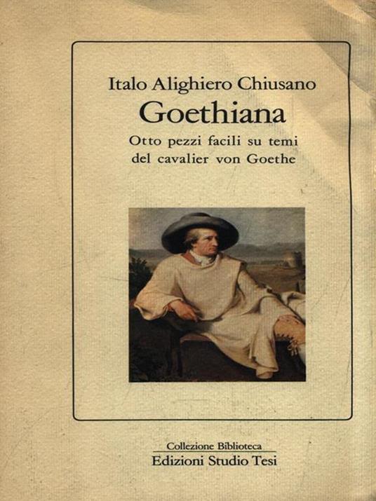 Goethiana - Italo A. Chiusano - copertina