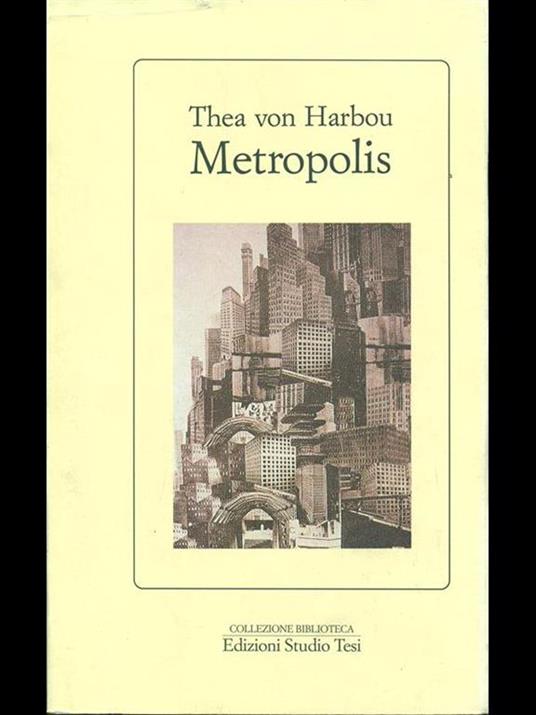 Metropolis - Thea von Harbou - copertina