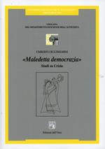 Maledetta democrazia. Studi su Crizia