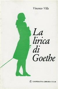 La lirica di Goethe - Vincenzo Villa - copertina