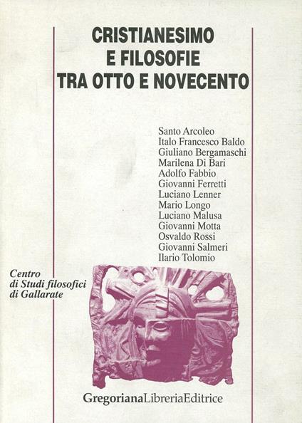 Cristianesimo e filosofie tra Otto e Novecento - copertina