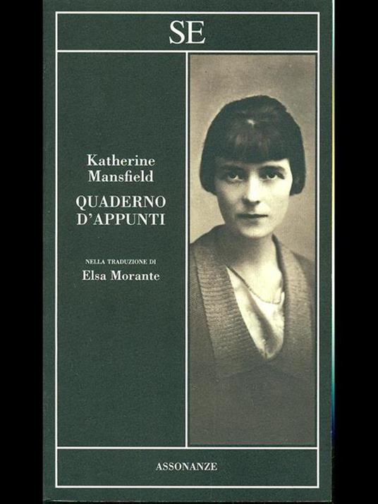 Quaderno d'appunti - Katherine Mansfield - copertina