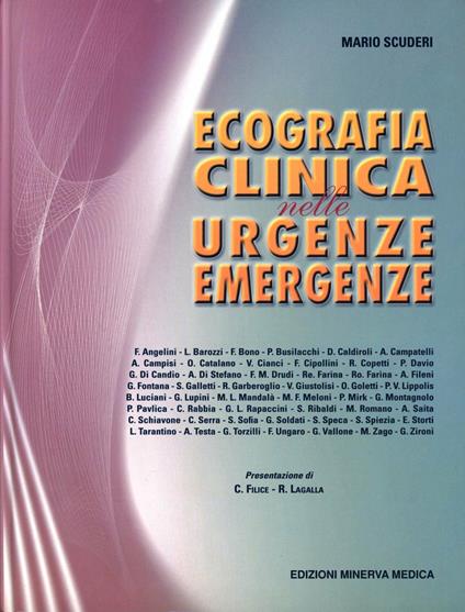 Ecografia clinica nelle urgenze emergenze - Mario Scuderi - copertina
