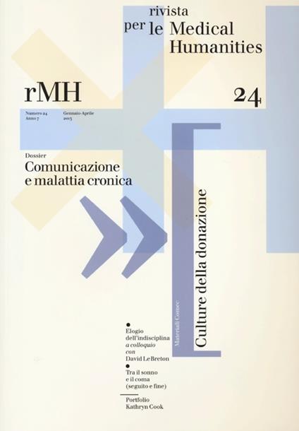 Rivista per le medical humanities (2013). Vol. 24: Comunicazione e malattia cronica. - copertina