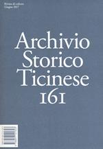 Archivio storico ticinese. Vol. 161