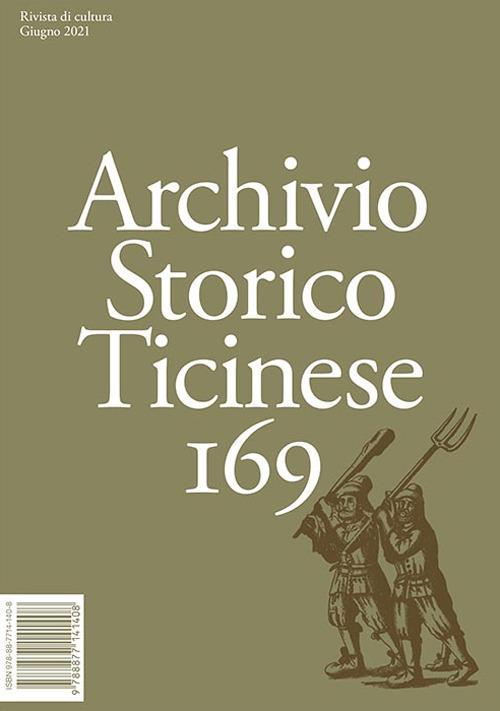 Archivio storico ticinese. Vol. 169 - copertina