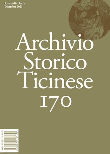Archivio storico ticinese. Vol. 170 - copertina