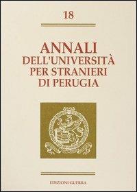 Annali dell'Università per stranieri di Perugia. Semestre Gennaio-Giugno 1993. Vol. 18 - copertina