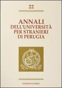 Annali dell'Università per stranieri di Perugia. Semestre gennaio-giugno 1995. Vol. 22 - copertina