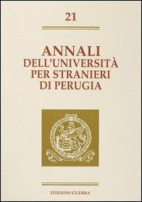 Annali dell'Università per stranieri di Perugia. Semestre luglio-dicembre 1994. Vol. 21 - copertina
