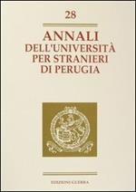 Annali dell'Università per stranieri di Perugia. Anno IX. Vol. 28