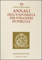 Annali dell'Università per stranieri di Perugia. Anno X. Vol. 29