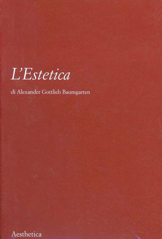 Estetica - Alexander Gottlieb Baumgarten - copertina