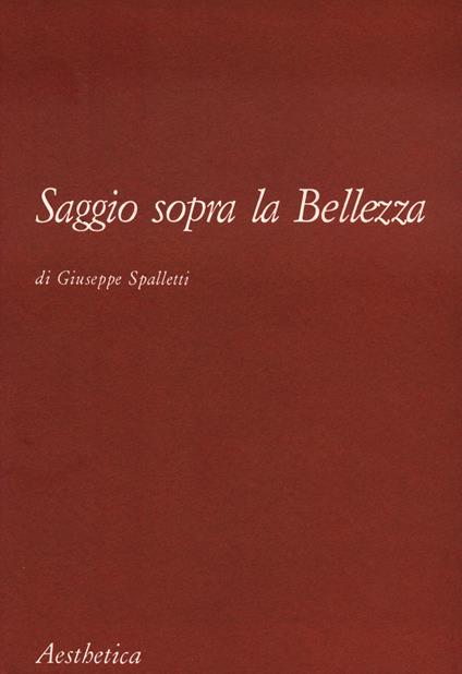 Saggio sopra la bellezza - Giuseppe Spalletti - copertina