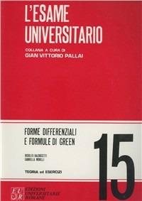 Forme differenziali e formule di Green - Rodolfo Balduccetti,Gabriella Morelli - copertina