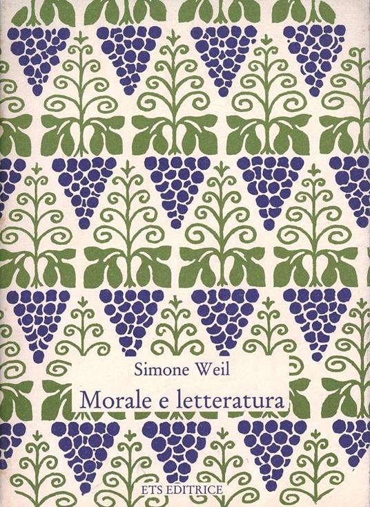 Morale e letteratura - Simone Weil - copertina