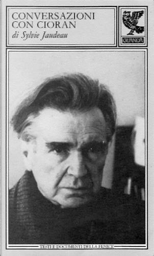 Conversazioni con Cioran - Sylvie Jaudeau - copertina