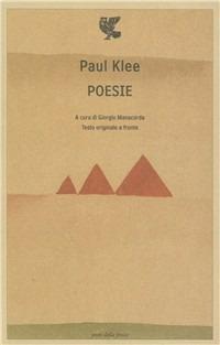 Poesie. Testo tedesco a fronte - Paul Klee - copertina