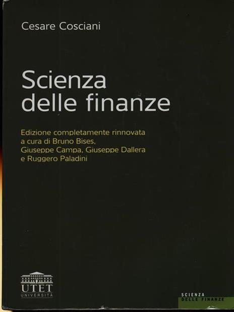 Scienza delle finanze - Cesare Cosciani - 2