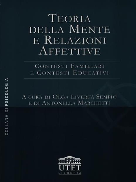 Teoria della mente e relazioni affettive. Contesti familiari e contesti educativi - copertina