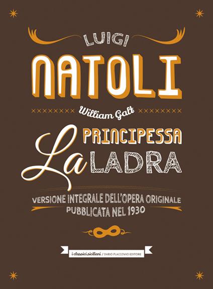 La principessa ladra - Luigi Natoli - copertina