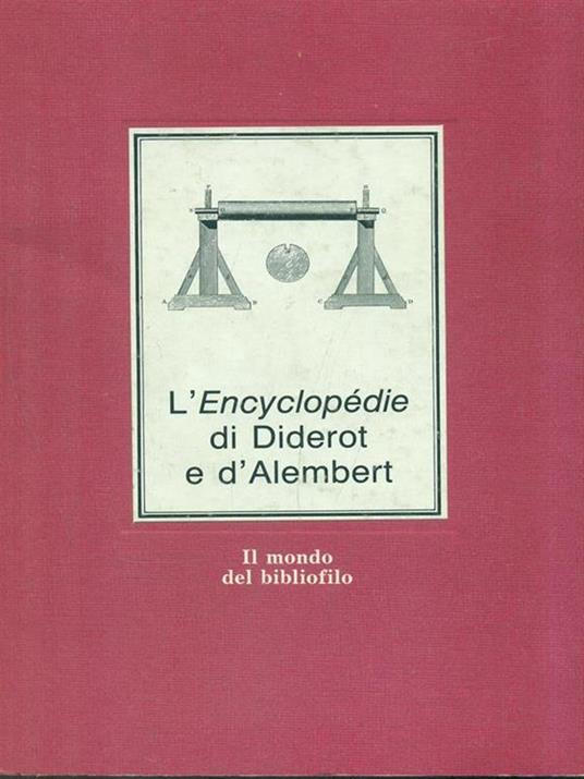 L' encyclopédie di Diderot e d'Alembert - copertina